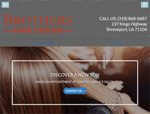 Tablet Screenshot of brothershairdesign.com